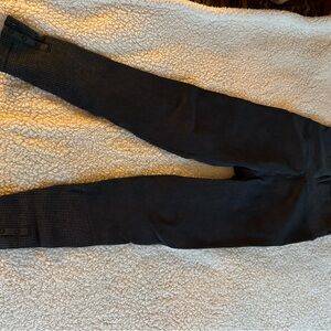 Black Ribbed Leggings
